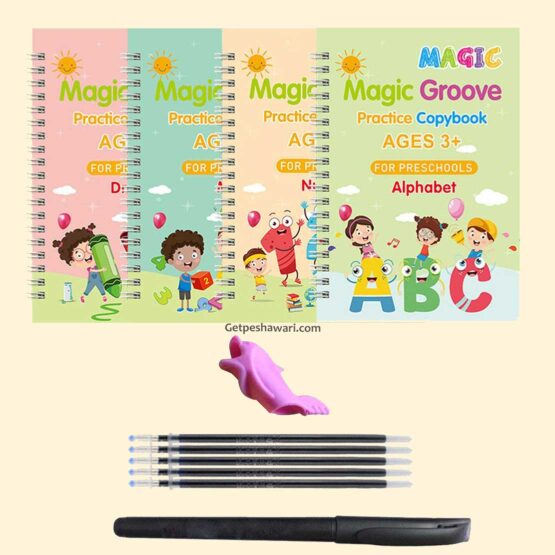 Writing Book for Kids | Magic Book | 4 Writing Books Set
