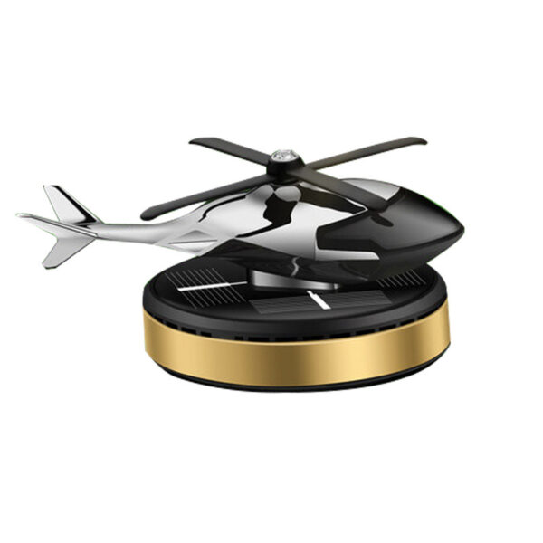 Car Air Freshener Solar Helicopter Modeling Decoration Aromatherapy Car Interior Accessories Propeller Rotating Perfume Diffuser - Image 3