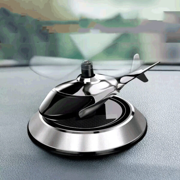 Car Air Freshener Solar Helicopter Modeling Decoration Aromatherapy Car Interior Accessories Propeller Rotating Perfume Diffuser - Image 4