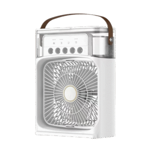 Portable Rechargeable Fan | Small USB Air Cooling Mist Fan (10 Inch)