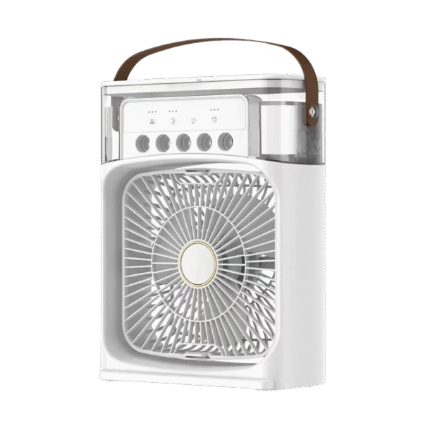 Portable Rechargeable Fan | Small USB Air Cooling Mist Fan (10 Inch)